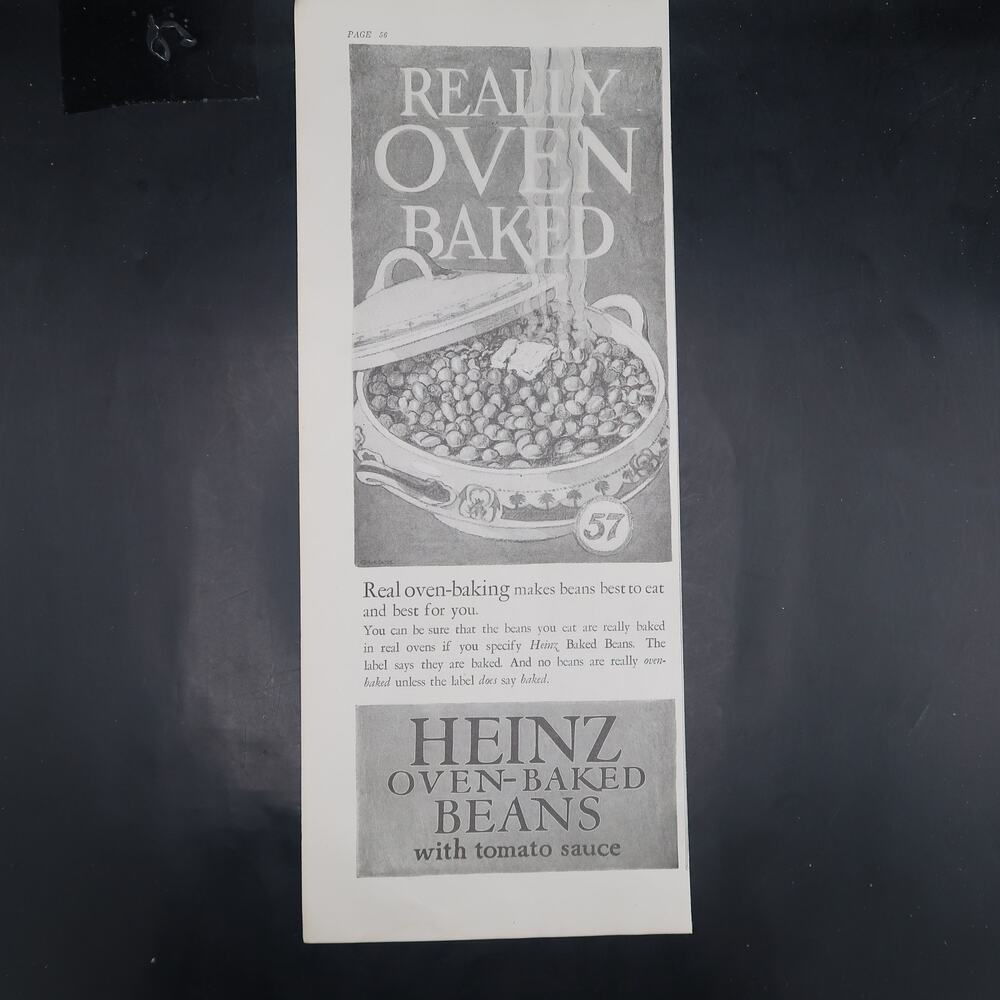 Heinz Baked Beans / Resinol Soap Advertisement 1925 Canned Goods Health Beauty